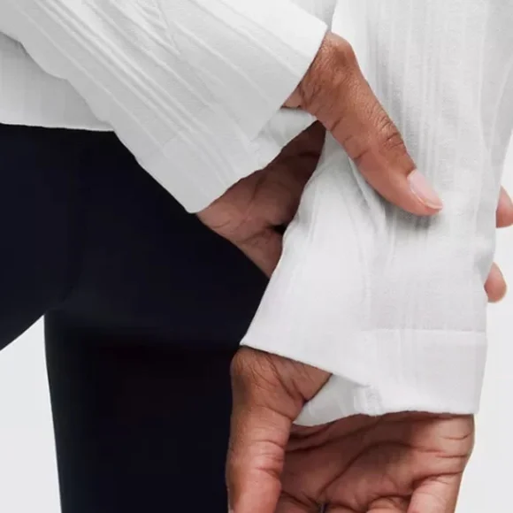 LULULEMON Rest Less Running Variegated Ribbed Pullover. - Picture 5 of 8